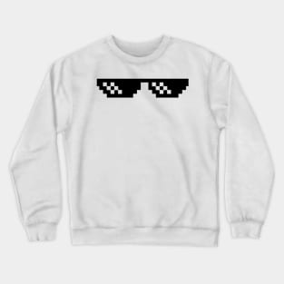 Deal with it glasses meme Crewneck Sweatshirt